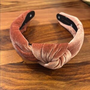 Velvet knotted headband